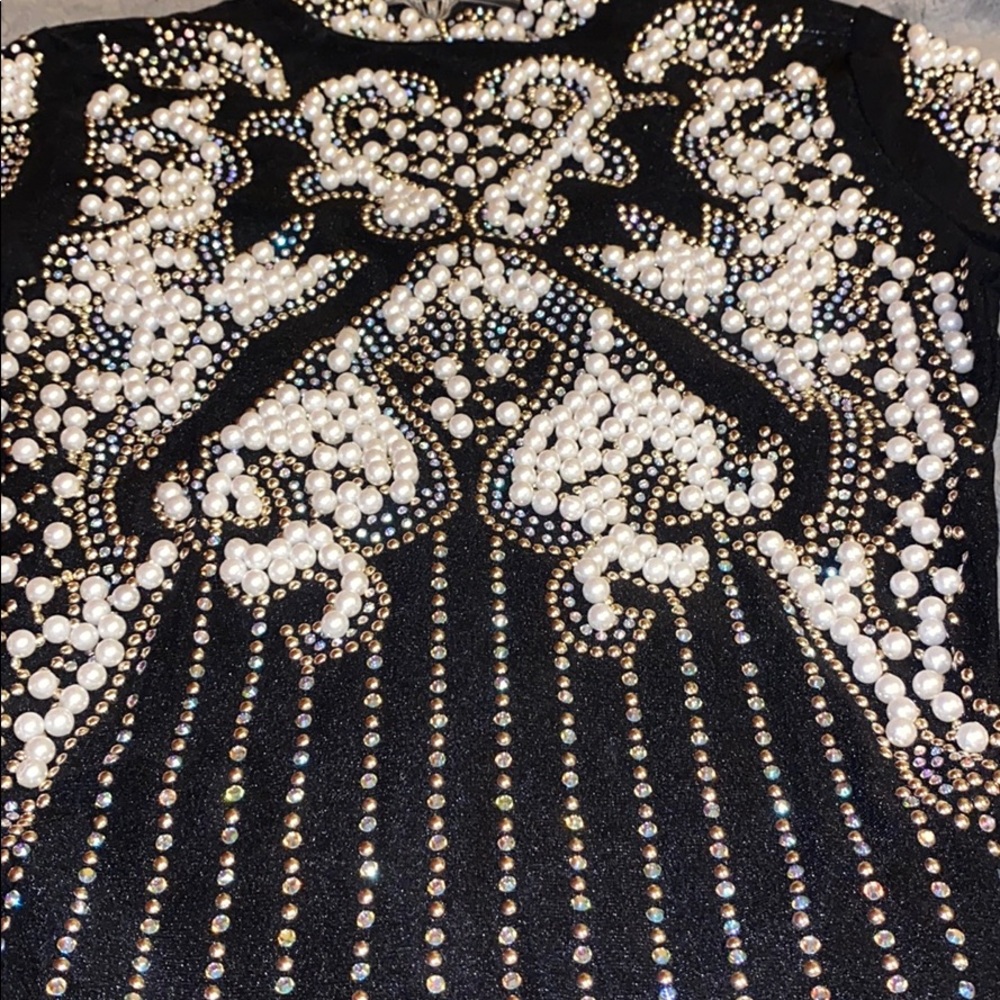 slim fit dress slacks Glamour Contour Print Long Sleeve Dress W/ Rhinestones #BCCD40901 – GRAY  FASHION main image 0
